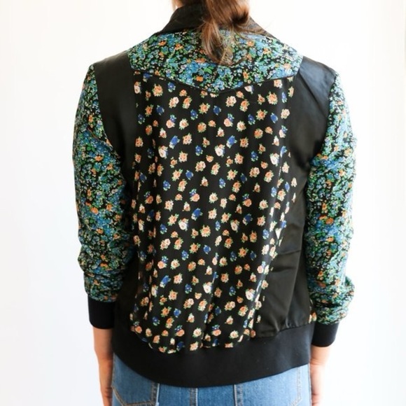 COACH FRAMED WOMEN’S VARSITY JACKET, BLUE MULTI Color, SIZE small - Picture 3 of 10